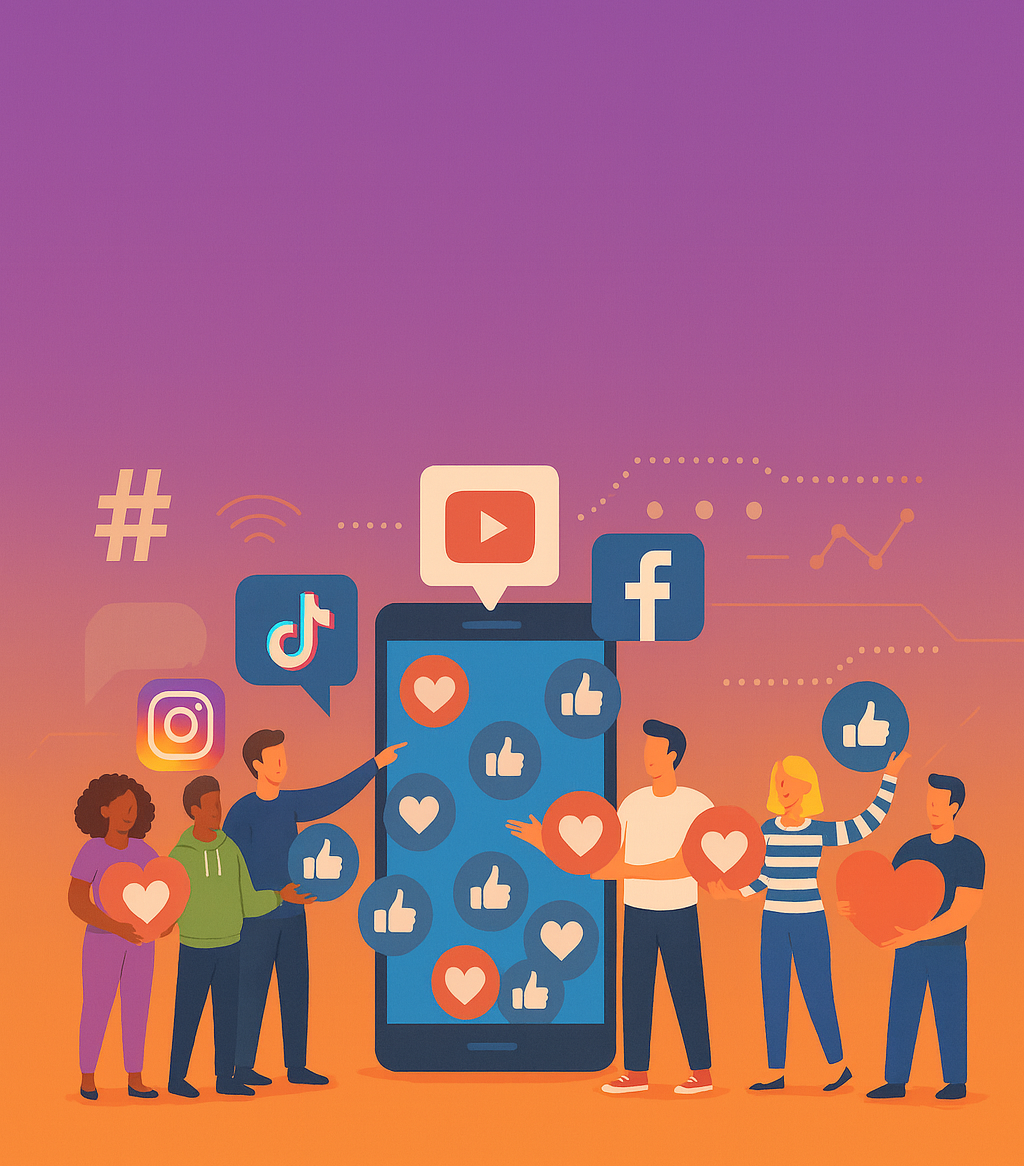 Social media illustration
